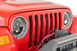 Rough Country - ROUGH COUNTRY HEADLIGHTS DRL HALO LED | 7" | JEEP WRANGLER TJ 4WD (1997-2006) - Image 3