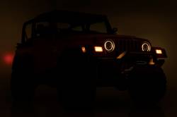 Rough Country - ROUGH COUNTRY HEADLIGHTS DRL HALO LED | 7" | JEEP WRANGLER TJ 4WD (1997-2006) - Image 8