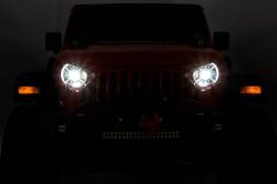 Rough Country - ROUGH COUNTRY HEADLIGHTS DRL HALO LED | 9" | JEEP GLADIATOR JT (20-22)/WRANGLER JL (18-22) - Image 10