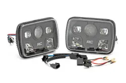 ROUGH COUNTRY HEADLIGHTS RECTANGLE | 5"X7" | JEEP CHEROKEE XJ (84-01)/WRANGLER YJ (87-95)