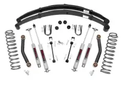 Jeep XJ Cherokee 84-01 - Rough Country - Rough Country - ROUGH COUNTRY 4.5 INCH LIFT KIT RR SPRINGS | JEEP CHEROKEE XJ 2WD/4WD (84-01)