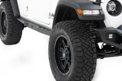 Rough Country - Skid Plates - Rough Country - ROUGH COUNTRY ROCK SLIDERS HEAVY DUTY L 4-DOOR | JEEP WRANGLER JL 4WD (2018-2023)