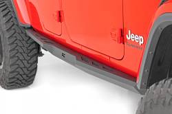 Rough Country - Skid Plates - Rough Country - ROUGH COUNTRY ROCK SLIDERS HEAVY DUTY L JEEP GLADIATOR JT 4WD (2020-2022)