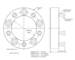 TRAIL-GEAR | ALL-PRO | LOW RANGE OFFROAD - TRAIL-GEAR Suzuki Samurai 1.5" Wheel Spacer Kit | Pair - Image 2