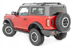 Rough Country - ROUGH COUNTRY OVAL NERF STEPS 2-DOOR | BLACK | FORD BRONCO 4WD (2021-2022) - Image 1