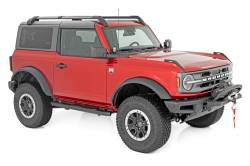 Rough Country - ROUGH COUNTRY OVAL NERF STEPS 2-DOOR | BLACK | FORD BRONCO 4WD (2021-2022) - Image 3