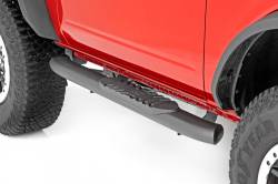 Rough Country - ROUGH COUNTRY OVAL NERF STEPS 2-DOOR | BLACK | FORD BRONCO 4WD (2021-2022) - Image 4
