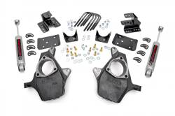 Rough Country - ROUGH COUNTRY LOWERING KIT KNUCKLE | 2"FR | 4"RR | CHEVY/GMC 1500 (07-14) - Image 1