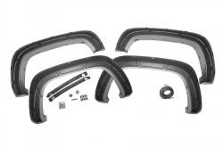 ROUGH COUNTRY DEFENDER POCKET FENDER FLARES CHEVY SILVERADO 2500 HD/3500 HD (20-22)