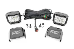 Rough Country - ROUGH COUNTRY CHROME SERIES LED LIGHT PAIR 3 INCH | WIDE ANGLE OSRAM - Image 1