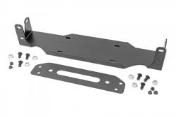 Rough Country - ROUGH COUNTRY WINCH MOUNTING PLATE MODULAR STEEL OE BUMPER | JEEP WRANGLER JL (18-23) - Image 1