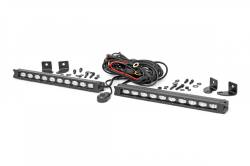 Light Mounts & Accessories - CHEVY/GM - Rough Country - ROUGH COUNTRY 10-INCH SLIMLINE CREE LED LIGHT BARS (PAIR) | BLACK SERIES