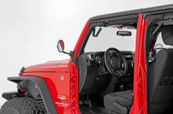 Rough Country - ROUGH COUNTRY ROUND TRAIL MIRROR JEEP WRANGLER JK (2007-2018) | WRANGLER TJ 97-06 - Image 4
