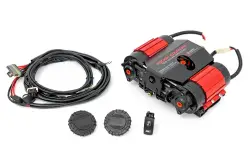 On Board Air & Co2 - Compressor Kits - Rough Country - ROUGH COUNTRY TWIN MOTOR AIR COMPRESSOR KIT 12 VOLT | 6.16 CFM