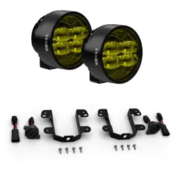 VISION X Lighting - VISION X CR-4 PERFORMANCE LED FOG LIGHT UPGRADE KIT | FOG SELECTIVE YELLOW | JEEP WRANGLER JK, JL & GLADIATOR JT - Image 1