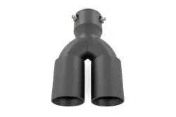 Rough Country - ROUGH COUNTRY Exhaust Tip Black | Red RC Logo | 2.5-3 Inch Pipe Single Inlet | Dual Outlet - Image 5