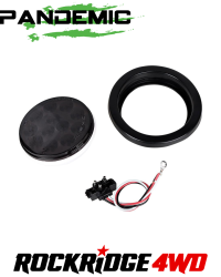 Pandemic - Universal 4" RED or CLEAR or SMOKED LENSE LED TAIL LIGHT Includes 1 light with SUPER BRIGHT red LED's, and Rubber Grommet Flange - DOT APPROVED STOP / TURN /TAIL LIGHT - Image 3
