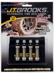 J.T. BROOKS AUTOMATIC TIRE DEFLATORS PRO II - Set of 4